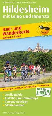 Hildesheim with Leine and Innerste, cycling and hiking map 1:50,000