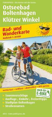 Ostseebad Boltenhagen - Klutzer Winkel, cycling and hiking map 1:30,000