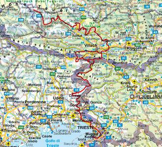 Alpe Adria Trail (wf) 41T GPS Grossglockner nach Triest