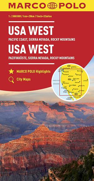 MARCO POLO Kontinentalkarte USA West/LZ bis 2024