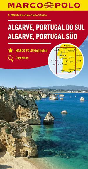 MARCO POLO Karte Algarve, Portugal Süd