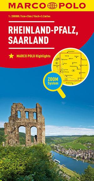 MARCO POLO Karte Deutschland Blatt 10 Rheinland-Pfalz