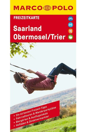 MARCO POLO Freizeitkarte Saarland, Obermosel, Trier