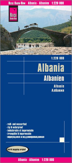 Reise Know-How Albanie Albania 1:220.000