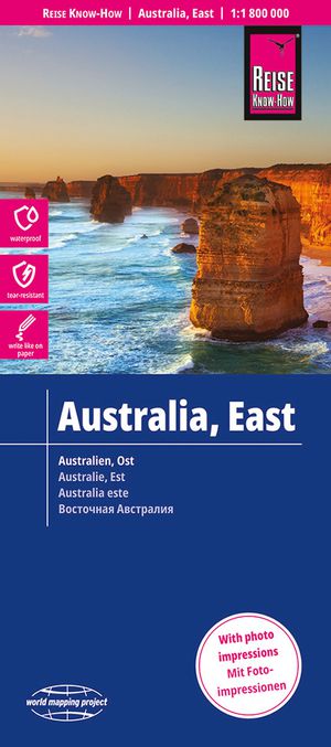Reise Know-How Landkarte Australien, Ost / Australia, East (1:1.800.000)