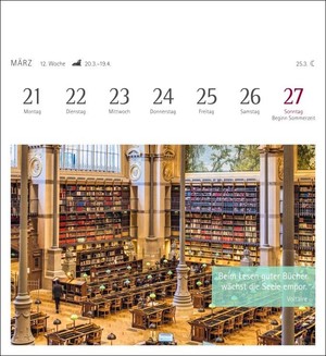 Die Welt der Bücher - Boeken Kalender 2022