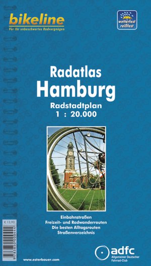 Hamburg Radatlas Radstadtplan