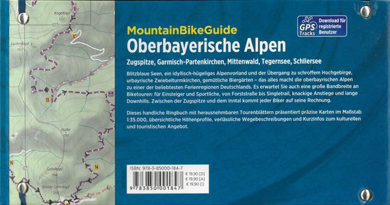 Oberbayerische Alpen mountainbikeguide GPS