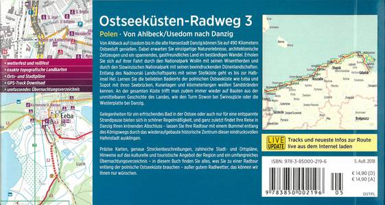 Ostseeküsten - Radweg 3 Polen: Von Ahlbeck/Usedom nach Danzig