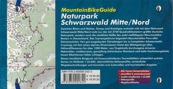 Schwarzwald Mitte + Nord Naturpark mountainbikeguide GPS
