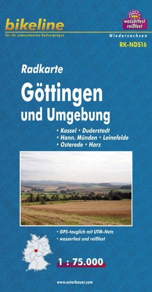 Göttingen & surroudings cycle map