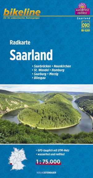 Saarland cycle map