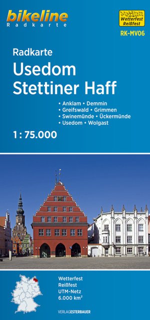 Usedom Stettiner Haff fietskaart
