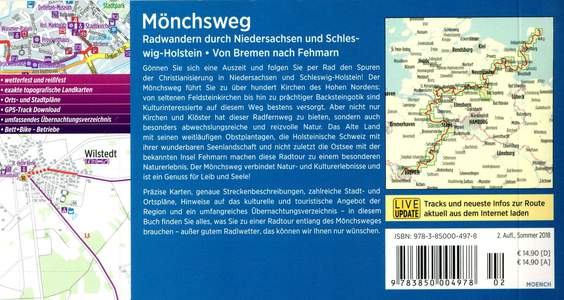 Mönchsweg Radwandern durch Niedersachsen und Schleswig-Holstein Von Bremen nach Fehmarn
