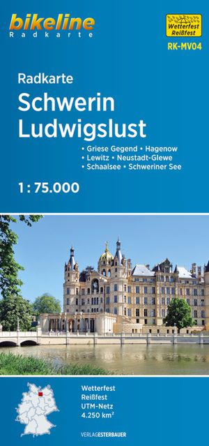 Schwerin - Ludwigslust fietskaart