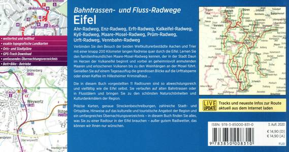 Eifel Bahntrassen- und Fluss-Radwege