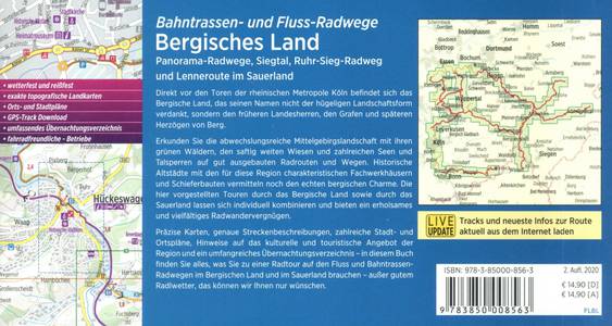 Bergisches Land Bahntrassen- und Fluss-Radwege