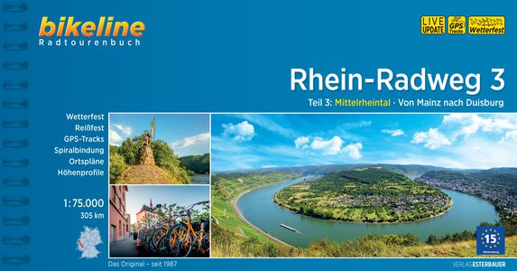 Rhein Radweg 3 Mittelrheintal von Mainz nach Duisburg