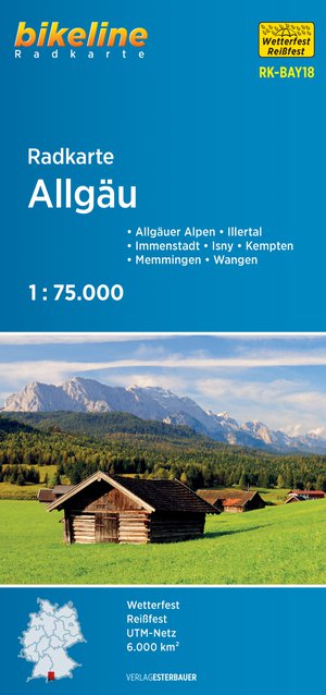 Allgäu cycle map