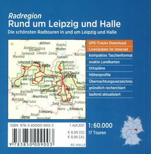 Leipzig und Halle rund um Radregion