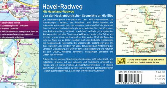 Havel Radweg Mit Havelland-Radweg - Von der Mecklenburgischen Seenplatte an die Elbe
