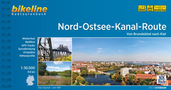 Nord-Ostsee Kanal-Route von Brunsbüttel nach Kiel