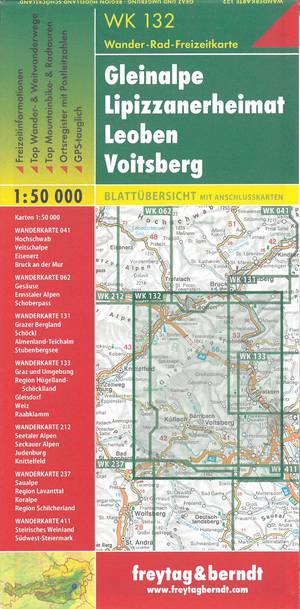 Gleinalpe - Lippizanerheimat - Leoben - Voitsberg Hiking + Leisure Map 1:50 000