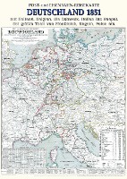 Hansen, G: Historische Postkutschen und Eisenbahn-Reisekarte