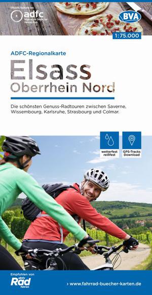 Elsass Oberrhein Noord fietskaart