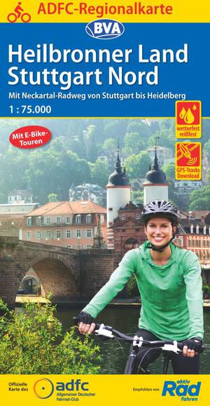 Heilbronner Land Stuttgart Nord fietskaart