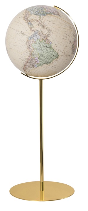 Columbus Globe Royal 224076E Staande globe 40 cm, Messingvoet
