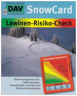 AV Snowcard: Lawine - risiko - check