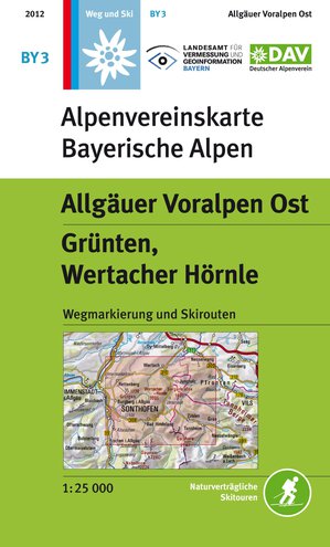 Algäuer Voralpen Ost BY03 weg+ski Grünten, Wertacher Hörnle