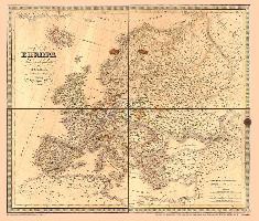 Historische Karte: Europa 1832 [gerollt]