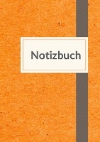Notizbuch A5 liniert - 100 Seiten 90g/m² - Soft Cover orange meliert - FSC Papier