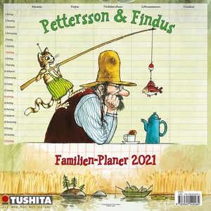 Pettersson & Findus - Familien Planer - Familieplanner (5 personen) Kalender 2021