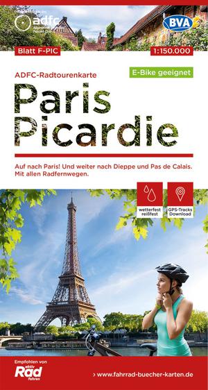 Paris - Picardie cycling map