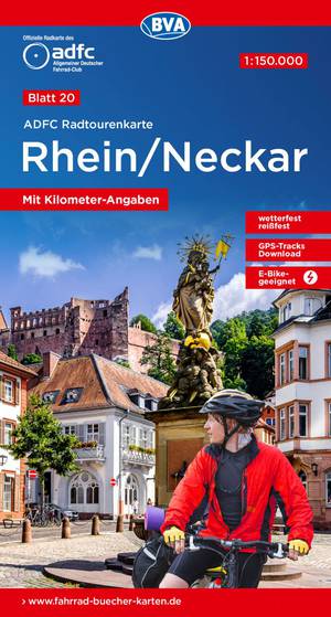 Rhein / Neckar fietskaart