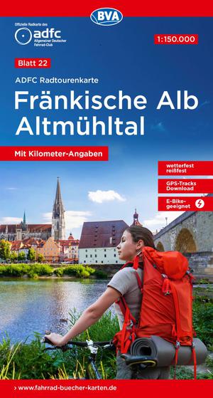 Fränkische Alb / Altmühlal fietskaart