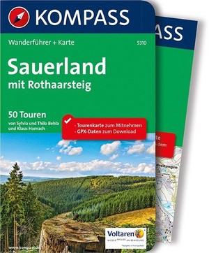 Sauerland mit Rothaarsteig wanderführer + Extra-Tourenkarte