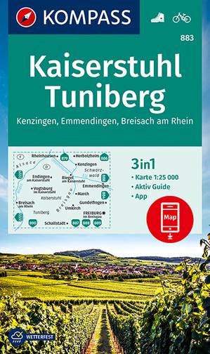 Kaiserstuhl 883 GPS wp kompass Tuniberg +AG