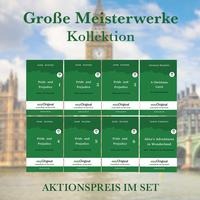 Große Meisterwerke Kollektion Softcover (Bücher + 8 MP3 Audio-CDs) - Lesemethode von Ilya Frank - Zweisprachige Ausgabe Englisch-Deutsch