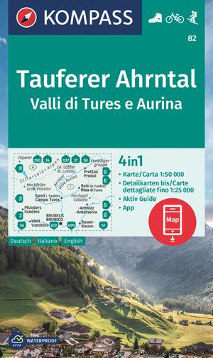 Tauferer Ahrntal / Valli di Tures e Aurina D/I/E + Aktiv Guide