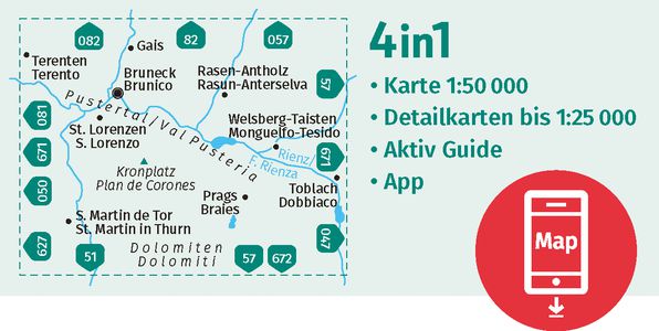 Bruneck / Kronplatz D/I + Aktiv Guide