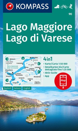 Lago Maggiore / Lago di Varese D/I/E + Aktiv Guide
