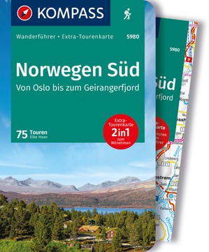 Norwegen Süd: Oslo - Geirangerfjord wanderführer + Extra-Tourenkarte