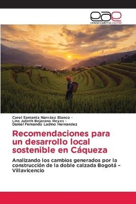 Recomendaciones para un desarrollo local sostenible en Cáqueza