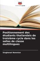 Positionnement des étudiants thaïlandais de troisième cycle dans les salles de classe multilingues