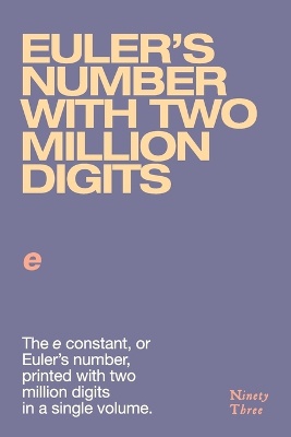 Euler's number with two million digits