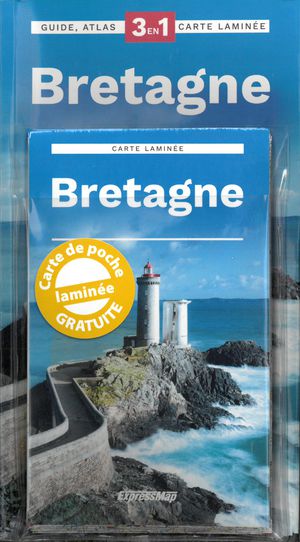 Bretagne explore gids + atlas + kaart